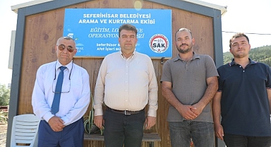 Seferihisar Belediyesi Arama Kurtarma ekibi Afad Akreditasyon Sertifikası aldı